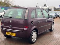 USED 2006 06 VAUXHALL MERIVA 1.4i 16v Life MPV Rubens Red Petrol Manual (154 g/km, 89 bhp) Part Exchange to clear with Very Long MOT