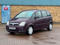 USED 2006 06 VAUXHALL MERIVA 1.4i 16v Life MPV Rubens Red Petrol Manual (154 g/km, 89 bhp) Part Exchange to clear with Very Long MOT