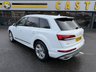 USED 2022 71 AUDI Q7 3.0 TDI V6 50 S line SUV Diesel Tiptronic quattro Euro 6 (s/s) (286 ps) Glacier White Metallic with Black leather, 7 seats, one owner with low miles