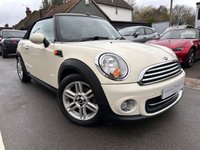 USED 2011 61 MINI CONVERTIBLE 1.6 Cooper Convertible 2dr Petrol Manual Euro 5 (s/s) (122 ps) 1 OWNER FULL DEALER HISTORY 2 KEYS SUPERB EXAMPLE