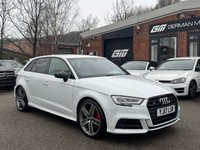 USED 2017 17 AUDI S3 2.0 TFSI Black Edition Sportback 5dr Petrol S Tronic quattro Euro 6 (s/s) (310 ps) 