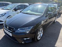 USED 2016 SEAT LEON 2.0 TDI FR Sport Tourer 5dr Diesel Manual Euro 6 (s/s) (150 ps) SERVICE HISTORY - 7 STAMPS, SAT NAV, HALF LEATHER