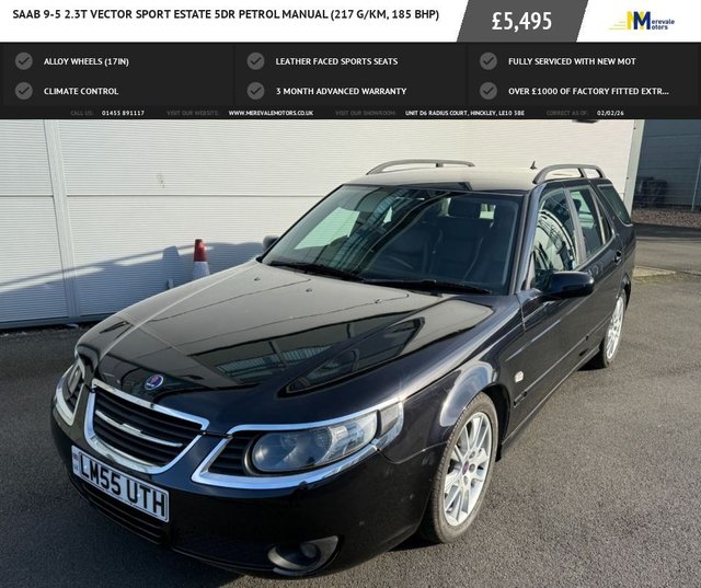 2006 9 5 2.3T VECTOR SPORT ESTATE 5DR PETROL MANUAL 217 G KM, 185 BHP... photo