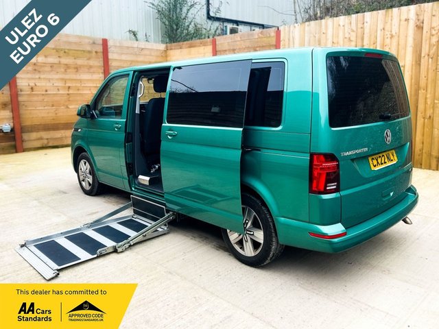View our Volkswagen Transporter LWB 5 Seat Side Entry Driver Transfer Wheelchair Accessible Vehicle