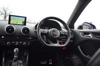 USED 2017 67 AUDI S3 2.0 TFSI Black Edition Sportback 5dr Petrol S Tronic quattro Euro 6 (s/s) (310 ps) ARA BUE / FULL AUDI HISTORY