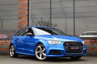 USED 2017 67 AUDI S3 2.0 TFSI Black Edition Sportback 5dr Petrol S Tronic quattro Euro 6 (s/s) (310 ps) ARA BUE / FULL AUDI HISTORY