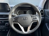 USED 2019 19 HYUNDAI TUCSON 1.6 T-GDi SE Nav SUV 5dr Petrol DCT Euro 6 (s/s) (177 ps) Dual zone climate control A/C, Satellite navigation, Cruise control, Bluetooth connectivity, USB and AUX input, Lane departure warning, Auto wipers, Different drive mode, Auto dimming rearview mirror, Power folding wingmirrors, DAB radio, LED daytime running lights, Rear parking camera, Rear parking sensors, Auto Headlights, Apple Carplay, Android Auto.