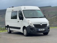 USED 2019 19 VAUXHALL MOVANO 2.3 CDTi 3500 Camper Van  L2 H2 Euro 6 (130 ps) U Shape Camper,  Diesel Heater,