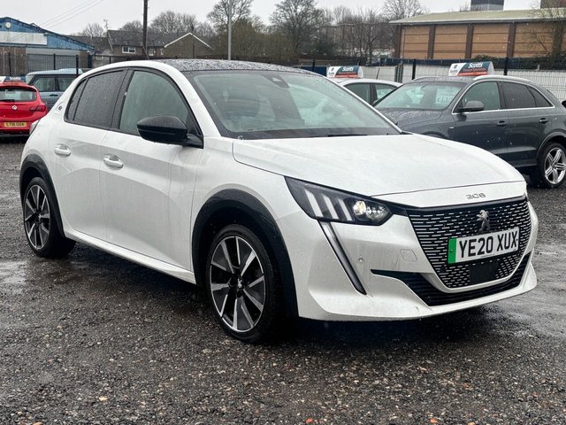 2020 Peugeot E-208 50kWh GT Line Hatchback 5 Door Electric Automatic White 1 Former Keeper photo