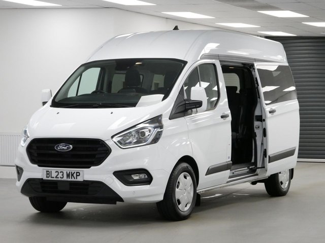 View our Ford Transit Custom 320 2.0 EBL 130 BHP L2 HIGH ROOF TREND AUTOMATIC 9 SEAT MINIBUS