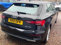 USED 2021 21 AUDI A3 1.0 TFSI 30 Sport Sportback 5dr Petrol S Tronic Euro 6 (s/s) (110 ps) 1 OWNER. EXCELLENT CONDITION