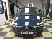 USED 2017 17 VAUXHALL ASTRA 1.4i Turbo Elite Sports Tourer 5dr Petrol Auto Euro 6 (s/s) (150 ps) FRONT AND REAR SENSORS! AUTO! HEATED SEATS AND STEERING WHEEL!
