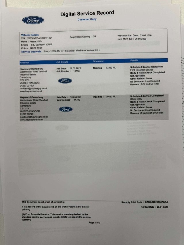 2016 Ford Fiesta 1L Zetec 3dr - Photo 11