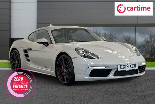 View our Porsche 718 Cayman 2.5T S GPF Coupe 2dr Petrol Manual Euro 6 (s/s) (350 ps) &pound;5,653 Upgraded Extras, Front / Rear Park Assist, Sound Package Plus, Seat Heating, 20In Alloys