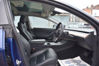 USED 2020 70 TESLA Model 3 (Dual Motor) Long Range Saloon 4dr Electric Auto 4WDE (346 ps) ULEZ Free | 2 Keys | 1 Owner from New | VAT Qualifying | Panoramic Glass Roof | Front & Rear Parking Sensors | Full Black Leather Interior | Satellite Navigation | Full Service History | Dual Zone Climate Control | Charging Cable | Metallic Paint - Deep Blue | 18'' Aloy Wheels | MOT Valid ( 04/01/2027)