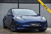 USED 2020 70 TESLA Model 3 (Dual Motor) Long Range Saloon 4dr Electric Auto 4WDE (346 ps) ULEZ Free | 2 Keys | 1 Owner from New | VAT Qualifying | Panoramic Glass Roof | Front & Rear Parking Sensors | Full Black Leather Interior | Satellite Navigation | Full Service History | Dual Zone Climate Control | Charging Cable | Metallic Paint - Deep Blue | 18'' Aloy Wheels | MOT Valid ( 04/01/2027)