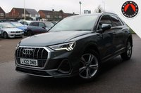 USED 2022 22 AUDI Q3 1.5 TFSI CoD 35 S line SUV 5dr Petrol S Tronic Euro 6 (s/s) (150 ps) - EURO 6 - ULEZ, SAT NAV, DIGITAL COCKPIT, E/TAILGATE, HTD/LEATHER, R/CAMERA, APPLE/ANDROID CARPLAY, LEDS, 19" ALLOYS, CRUISE/LDW, BLUETOOTH, DAB & SONOS S/S
