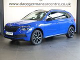 USED 2022 71 SKODA KAMIQ 1.0 TSI Monte Carlo SUV 5dr Petrol Manual Euro 6 (s/s) (110 ps) BEAUTIFUL, TOP OF THE RANGE SUV WITH A SUPER PEDIGREE - 1 OWNER FROM NEW, COMES WITH A FULL SKODA MAIN DEALER SERVICE HISTORY + VIRTUAL COCKPIT DIGITAL DASH DISPLAY + SATELLITE NAVIGATION + REAR VIEW CAMERA + DAB DIGITAL RADIO + APPLE CARPLAY / ANDROID AUTO + AUTOMATIC LED HEADLIGHTS + BLUETOOTH PHONE CONNECTIVITY INCLUDING MEDIA STREAMING + TOUCH SCREEN MEDIA DISPLAY + MIRROR LINK + AIR CONDITIONING + APPS CONTROL + KEYLESS ENTRY / KEYLESS START + CRUISE CONTROL + FRONT AND REAR PARKING SENSOR