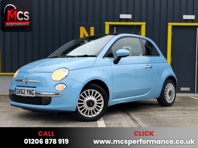 2012 62 FIAT 500 1.2 Lounge Hatchback 3dr Petrol Manual Euro 5 (s/s) (69 bhp) DONT MISS OUT - ENQUIRE TODAY!
