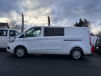 USED 2022 22 FORD TRANSIT CUSTOM 2.0 320 EcoBlue Limited Crew Van Double Cab 5dr Diesel Manual L2 H1 Euro 6 (s/s) (6 Seat) (130 ps) HEATED SEATS/CRUISE/CARPLAY/ULEZ