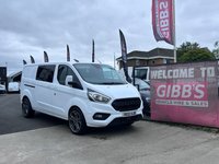USED 2022 22 FORD TRANSIT CUSTOM 2.0 320 EcoBlue Limited Crew Van Double Cab 5dr Diesel Manual L2 H1 Euro 6 (s/s) (6 Seat) (130 ps) HEATED SEATS/CRUISE/CARPLAY/ULEZ