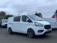 USED 2022 22 FORD TRANSIT CUSTOM 2.0 320 EcoBlue Limited Crew Van Double Cab 5dr Diesel Manual L2 H1 Euro 6 (s/s) (6 Seat) (130 ps) HEATED SEATS/CRUISE/CARPLAY/ULEZ