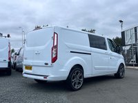 USED 2022 22 FORD TRANSIT CUSTOM 2.0 320 EcoBlue Limited Crew Van Double Cab 5dr Diesel Manual L2 H1 Euro 6 (s/s) (6 Seat) (130 ps) HEATED SEATS/CRUISE/CARPLAY/ULEZ