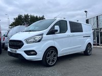 USED 2022 22 FORD TRANSIT CUSTOM 2.0 320 EcoBlue Limited Crew Van Double Cab 5dr Diesel Manual L2 H1 Euro 6 (s/s) (6 Seat) (130 ps) HEATED SEATS/CRUISE/CARPLAY/ULEZ