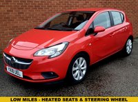USED 2018 18 VAUXHALL CORSA 1.4i ecoTEC Energy Hatchback 5dr Petrol Manual Euro 6 (a/c) (75 ps) VERY LOW MILES -HEATED SEATS & STEERING WHEEL