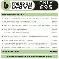 USED 2026 BENIMAR TESSO T861 TESSORO T861  4 BELTED SEATS  #1272 FITTED WITH FREEDOM DRIVE PACK