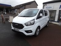 USED 2023 73 FORD TRANSIT CUSTOM 2.0 300 EcoBlue Limited Crew Van Double Cab 5dr Diesel Manual L1 H1 Euro 6 (s/s) (130 ps) 