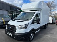 USED 2022 22 FORD TRANSIT 2.0 350 EcoBlue Leader LUTON WITH TAIL LIFT 2dr Diesel Manual RWD L3 Euro 6 (130 ps) 1 OWNER FROM NEW !!!! 1 OWNER FRESH MOT + SERVICE !!!