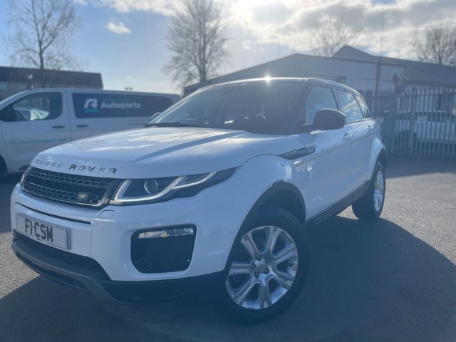 2018 68 LAND ROVER RANGE ROVER EVOQUE 2.0 eD4 SE Tech SUV 5dr Diesel Manual FWD Euro 6 (s/s) (150 ps) AN ABSOLUTELY STUNNING ADDITION TO OUR HUGE EVOQUE SELECTION FINISHED IN HUGELY POPULAR WHITE PAINT+4 WHEEL DRIVE+JUST 1 OWNER FROM NEW+SERVICE HISTORY+DIESEL+ULEZ COMPLIANT+FULL LEATHER INTERIOR+SATELLITE NAVIGATION+PARK ASSIST+CLIMATE CONTROL+18 INCH ALLOY WHEELS+CALL NOW TO SPEAK WITH OUR EXPERIENCED SALES TEAM+READY TO DRIVE AWAY TODAY!!!!!!!!!