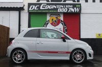 USED 2014 64 ABARTH 500 1.4 T-Jet Hatchback 3dr Petrol Manual Euro 5 (135 bhp) Interscope HiFi System--Red Calipers---Compovolo Grey