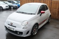 USED 2014 64 ABARTH 500 1.4 T-Jet Hatchback 3dr Petrol Manual Euro 5 (135 bhp) Interscope HiFi System--Red Calipers---Compovolo Grey