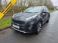 USED 2017 67 KIA SPORTAGE 1.6 T-GDi GT-Line SUV 5dr Petrol Manual AWD Euro 6 (174 bhp) High Spec with Reversing Camera