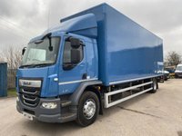 USED 2022 71 DAF LF LF 260 - 18 TONNE BOX WITH COLUMN TAIL LIFT, 28FT BODY, 1.5 TONNE LIFT 