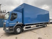 USED 2022 71 DAF LF LF 260 - 18 TONNE BOX WITH COLUMN TAIL LIFT, 28FT BODY, 1.5 TONNE LIFT 
