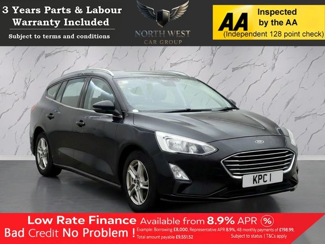 View our Ford Focus 1.5 EcoBlue Zetec Estate 5dr Diesel Manual Euro 6 (s/s) (95 ps) ***DRIVE AWAY TODAY*** NATIONWIDE PARTS & LABOUR WARRANTY INCLUDED + 12 MONTHS AA BREAKDOWN FREE