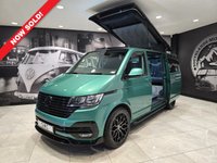 USED 2021 21 VOLKSWAGEN T6.1 Campervan 2.0 TDI T28 HIGHLINE EXECUTIVE 150 BHP DSG SWB BESPOKE LEATHER SLIDING RIB BED