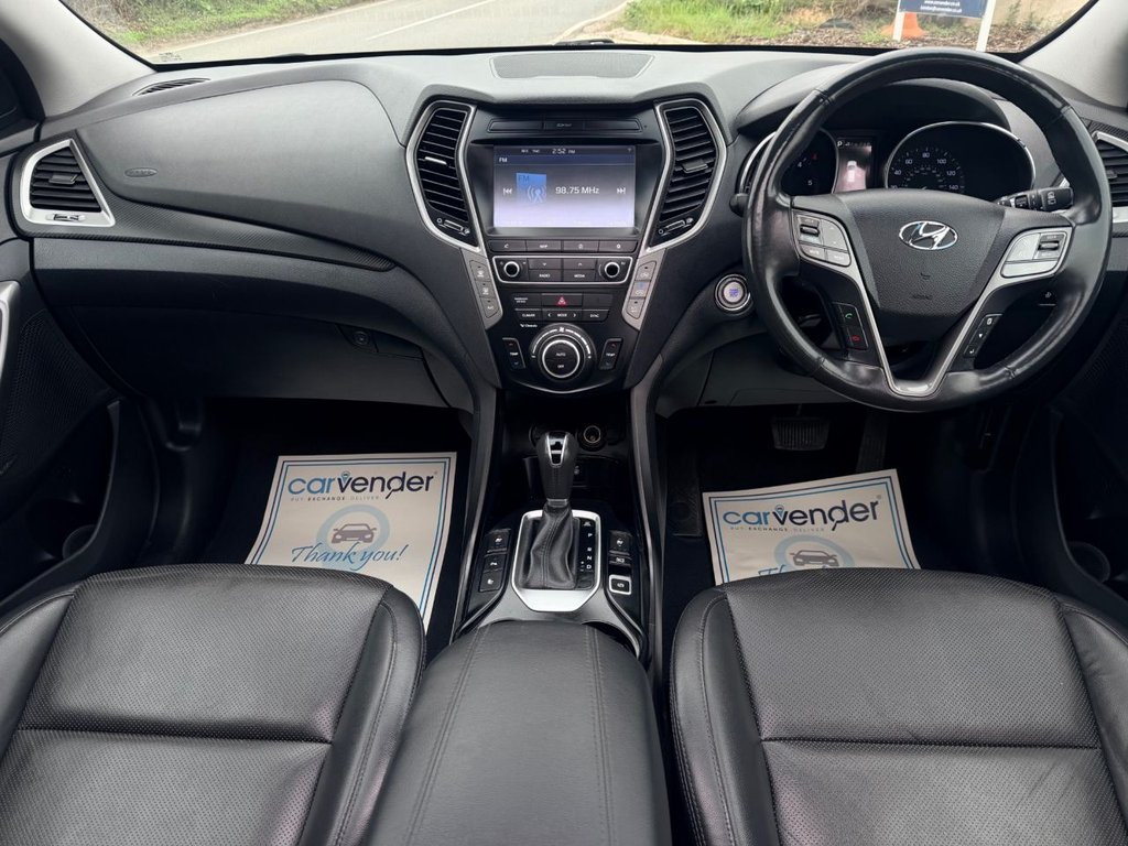 USED 2016 65 HYUNDAI SANTA FE 2.2 CRDi Blue Drive Premium SE SUV 5dr Diesel Auto 4WD Euro 6 (s/s) (7 Seat) (200ps) 5 Services|Roof|Camera|SatNav|R.F Sensors|Heated & Cold Seats|