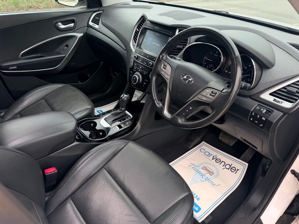 USED 2016 65 HYUNDAI SANTA FE 2.2 CRDi Blue Drive Premium SE SUV 5dr Diesel Auto 4WD Euro 6 (s/s) (7 Seat) (200ps) 5 Services|Roof|Camera|SatNav|R.F Sensors|Heated & Cold Seats|