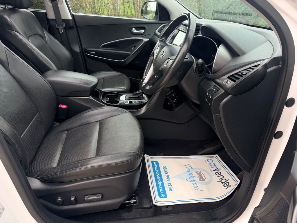 USED 2016 65 HYUNDAI SANTA FE 2.2 CRDi Blue Drive Premium SE SUV 5dr Diesel Auto 4WD Euro 6 (s/s) (7 Seat) (200ps) 5 Services|Roof|Camera|SatNav|R.F Sensors|Heated & Cold Seats|
