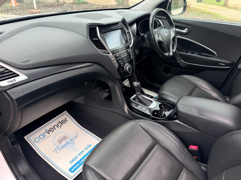USED 2016 65 HYUNDAI SANTA FE 2.2 CRDi Blue Drive Premium SE SUV 5dr Diesel Auto 4WD Euro 6 (s/s) (7 Seat) (200ps) 5 Services|Roof|Camera|SatNav|R.F Sensors|Heated & Cold Seats|