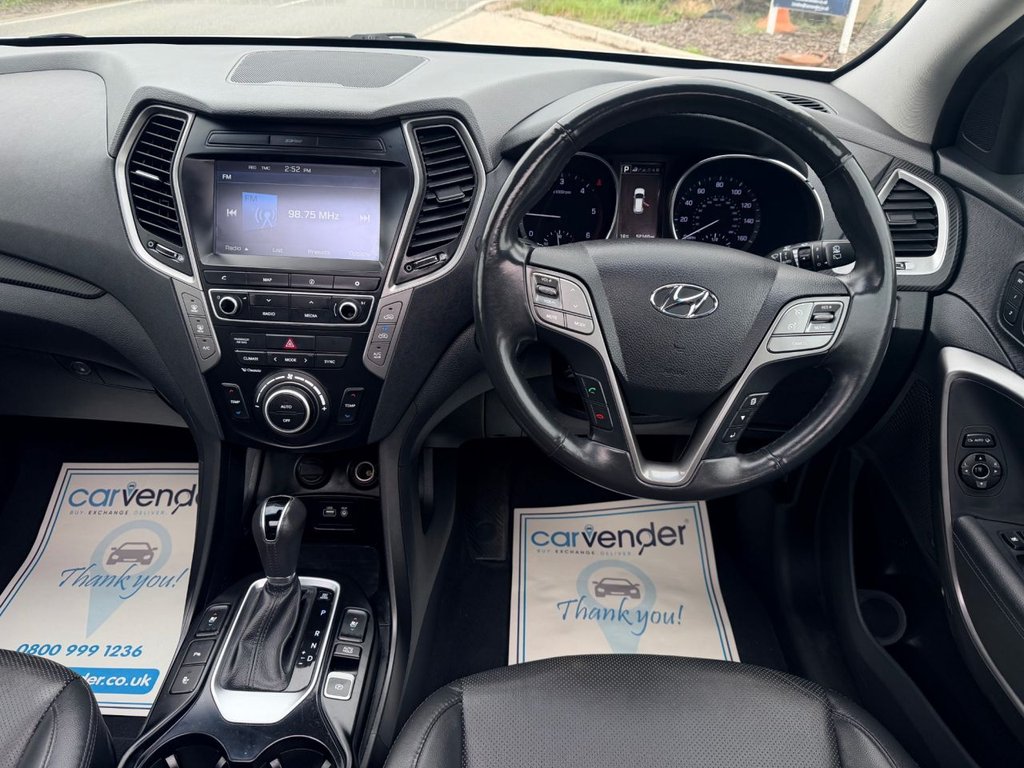 USED 2016 65 HYUNDAI SANTA FE 2.2 CRDi Blue Drive Premium SE SUV 5dr Diesel Auto 4WD Euro 6 (s/s) (7 Seat) (200ps) 5 Services|Roof|Camera|SatNav|R.F Sensors|Heated & Cold Seats|