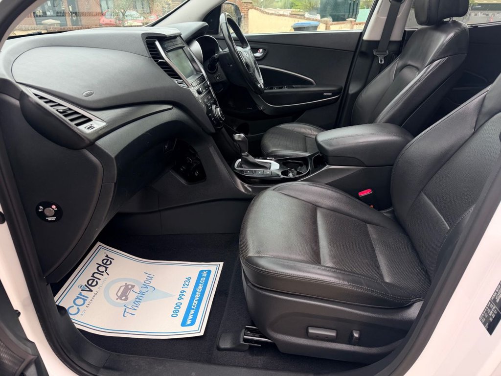 USED 2016 65 HYUNDAI SANTA FE 2.2 CRDi Blue Drive Premium SE SUV 5dr Diesel Auto 4WD Euro 6 (s/s) (7 Seat) (200ps) 5 Services|Roof|Camera|SatNav|R.F Sensors|Heated & Cold Seats|