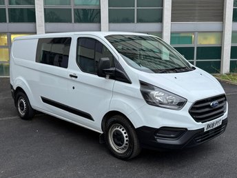 2018 FORD TRANSIT CUSTOM 2.0 320 EcoBlue Crew Van Double Cab 5dr Diesel Manual L2 H1 Euro 6 (6 Seat) (130 ps) &pound;9995.00