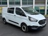 USED 2018 18 FORD TRANSIT CUSTOM 2.0 320 EcoBlue Crew Van Double Cab 5dr Diesel Manual L2 H1 Euro 6 (6 Seat) (130 ps) A/C | BLUETOOTH | HEATED WINDSCREEN