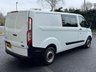 USED 2018 18 FORD TRANSIT CUSTOM 2.0 320 EcoBlue Crew Van Double Cab 5dr Diesel Manual L2 H1 Euro 6 (6 Seat) (130 ps) A/C | BLUETOOTH | HEATED WINDSCREEN
