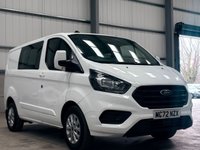 USED 2023 72 FORD TRANSIT CUSTOM 2.0 ECOBLUE DOUBLE CAB CREW VAN L1 H1 - NO VAT 